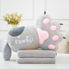 곰발바닥쿠션담요