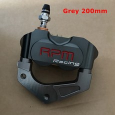 오토바이 82mm 방사형 4 피스톤 브레이크 캘리퍼스 펌프 RPM 200mm 220mm 디스크 수정 전기 모터 거북이 킹 스쿠터(742528), Grey 200mm, 1개