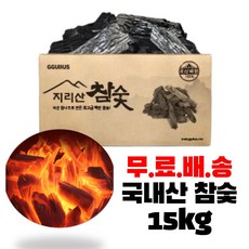 지리산 참숯 15kg 바베큐숯 박스숯 국산 백탄 구이용숯 캠핑숯 숯불바베큐, 1개, 10kg