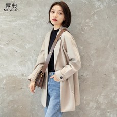 트위드자켓 미지물외투 여자숏스타일 가을겨울 2019뉴타입 루즈핏 유행 작은키 모직 코트 두꺼운