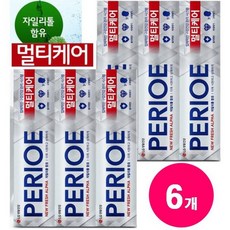 페리오 토탈케어 멀티케어치약 컴플리트 120g 6개 올인원 치약하나로 멀티케어 구취제거 까지 1세트