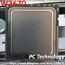제온 제온 중앙처리장치 인텔 프로세서 6 오리지널 12M 130W CPU 인텔 배송 LGA1366 W3670 코어 무료 캐시 3.20GHZ