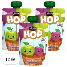 아넬라 HOP 과일 퓨레, 100g, 12개, 혼합맛(사과/생푸룬)