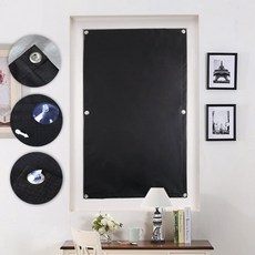벨럭스 블랙아웃 롤러 블라인드 휴대용 커튼용 진공 패드 38x75cm 정전 커튼이 있는 지붕 창 블라인드, 단일상품