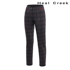 *본사직영* 힐크릭 여성 기모 체크 팬츠 1HCPNW9520_BK