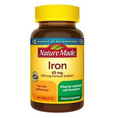 NATURE MADE 네이처 메이드 아이언 철분 65mg 365정, 1개