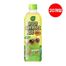 자연은 애플 셔벗에이드 제로, 500ml, 20개