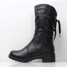 미들가죽부츠