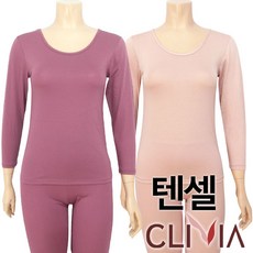 크리비아 천연텐셀 9부동내의상하의세트(C4917_4907) - 텐셀여성내의