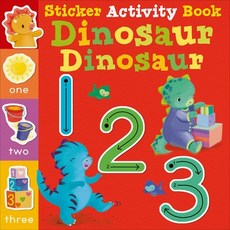 (영문도서) Dinosaur Dinosaur 123: Sticker Activity Book Paperback, Tiger Tales, English, 9781664340350