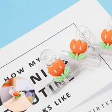 종이집게 사무용집게 캐릭터 플라스틱 귀여운 1p, 본상품