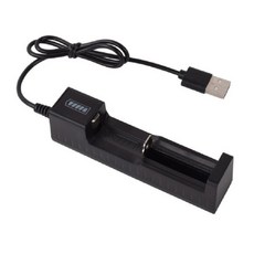 업데이트 1 슬롯 빠른 충전기 18650 14500 1634 충전식 배터리 용 USB 범용 지능형 USB 배터리 충전기