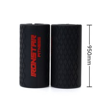 아이언스타 전완근 강화 바벨 덤벨 팻그립, 블랙 S 2개 1세트, 2개