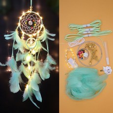 Dec.31 871번 드림캐쳐 재료 DIY 홀더슨 홀더 드림웍스 핸드메이드 액세서리 여성의 날 선물Z, 풍채 와 재능 이 당대 제일이다. - 초록 송 등.