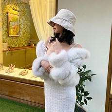 LV 리얼폭스 트위드 코트
