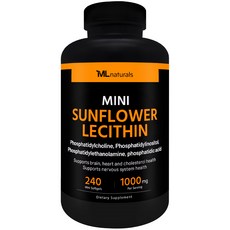 [미국빠른직구] 신제품 마이라이프 내추럴스 미니 해바라기 레시틴 1000mg, 1개, 240정