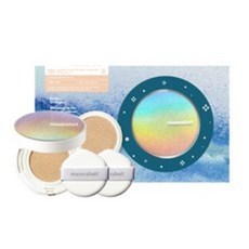 문샷 마이크로 세팅핏 쿠션 파운데이션 EX 15g + 리필 15g + 퍼프 2p 세트, 101 핑크 아이보리, 3세트