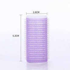 무작위 색상 자체 접착 헤어 롤러 무열 앞머리 볼륨 후크 루프 DIY 스타일링 도구 6 개