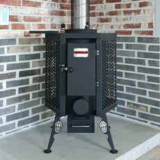 인공위성난로 S-267(50평형) 거꾸로타는 화목난로 나무난로 벽난로