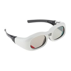 JC 새로운 96HZ-144HZ 3D 액티브 셔터 안경 DLP 링크 3D 프로젝터 용 충전식 3D 안경 저전력 설계 usb로 충전 할 수, 15x4.3 x2cm, 화이트, ABS