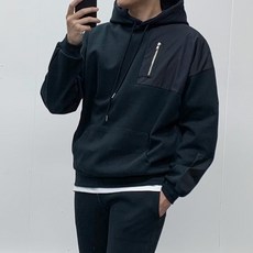 남녀 공용 덧댐 지퍼 후드 트레이닝 2컬러 3사이즈 리뷰후기