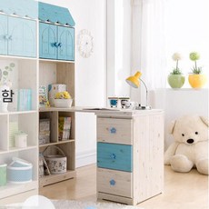 아이공부방 파스텔 예쁜가구 어린이h책상 4세책상, 워시