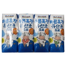 바른목장유산균음료 125MLx4입파스퇴르, 125ml, 4개