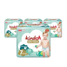 킨도 오슬림 팬티형 기저귀 7단계 특점보 26매x4팩, 단일옵션