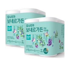 모나리자 보네르가든 안심 키친타올 200매 4롤 2팩, 1개