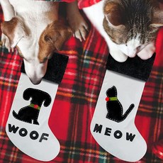 ALLYORS 고양이 크리스마스 스타킹 반려동물 크리스마스 스타킹 고양이 .. 정품보장, 2pcs, Dog-2, 1개