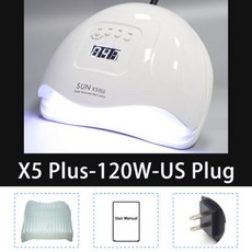 네일 젤 램프 UV 드라이기 SUN X5 Max 150W 휴대용 업그레이드 45LED 전문 폴란드어 드라이어, X5 Plus White EU
