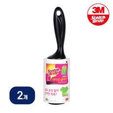 3M 스카치브라이트 의류용 테이프클리너 I형/테이프크리너/클리너/먼지제거테이프/린트롤러/린트로라/테잎클리너/먼지테이프/머리카락, 2개, 본품컬러