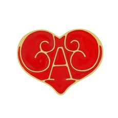 샤넬하트브로치