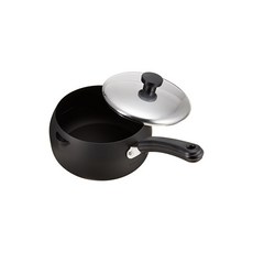 펄금속 브레이브 철제 뚜껑포함 편수 튀김팬 16cm H7891, 1개