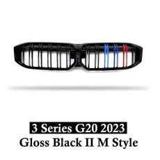 용 전면 니 그릴 스포츠 M 스타일3 시리즈 G20 그릴블랙 다이아몬드318i 320i M340i M3, [11] 23 GB M II, 1개