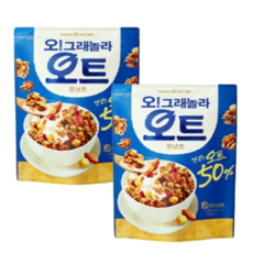 오그래놀라 오트 통넛츠 시리얼, 1세트, 510g - 오그레