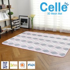 [셀르] Celle 3D 에어 매쉬매트 0.5cm 슈퍼싱글 [핑크 MR-2011] 쿨매트