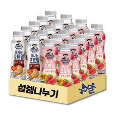 [설렘나누기] 퀘이커 마시는 오트밀 패키지 세트 그레인 10개 + 딸기 10개, 1세트, 50g