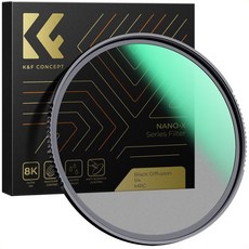 KF 컨셉 52mm 블랙 디퓨전 14 필터 미스트 시네마틱 이펙트 28개의 다층 코팅으로 비디오Vlog초상 사진 촬영에 방수스크래치 방지 기능 제공, 46mm