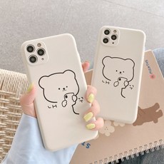 휴대폰 곰 11Pro / Max Apple X / XS / XR 적용 휴대폰 케이스 iPhone7p / 8plus 액체 소프트 좀 봐