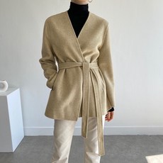 핸드메이드 노카라 울 하프자켓 (울 75%)