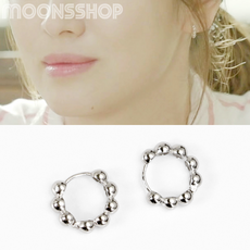 실버볼링귀걸이