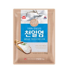 해표 천일염 굵은소금, 5kg, 1개