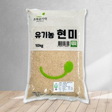 [초록숟가락]유기농 현미 10kg 국내산 2021년 햇곡, 1포, 유기농 현미 10kg