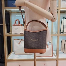 질스튜어트 로젤라칠링브라운 패턴 가죽 스몰 토트백 JABA3E356W2 328187