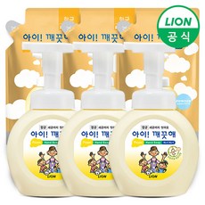 [LION] 아이깨끗해 490m용기lx3개+450mlx3개, 상세 설명 참조, 제품선택:490ml용기x3개+450ml리필x3개(레몬)