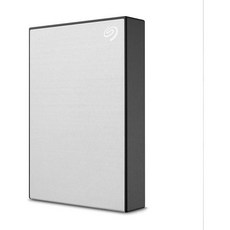 Seagate One Touch 5TB 휴대용 외장 하드 드라이브 PC 노트북 Mac USB 3.0 Black 1년 MylioCreate 4mo Adobe Creative Clou, 5 TB, Silver