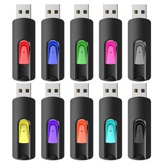 RAOYI 5 Pack 64GB USB 플래시 드라이브 2.0 메모리 스틱 엄지 PC용 점프 펜 64G 멀티팩