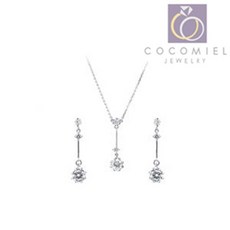 백금목걸이귀걸이세트