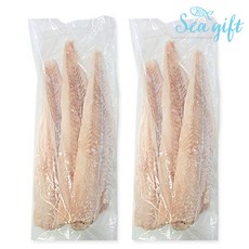 [씨기프트]명태포 필렛 750g+750g 8-10사이즈 껍질제거 냉동 동태포 동태전 제수용, 2개